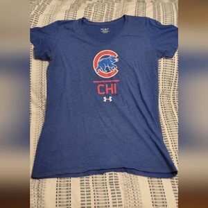 Blue Under Armour Chicago Cubs T-Shirt
